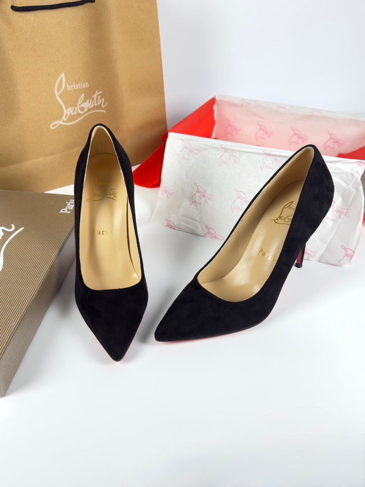 Loubs High Velour Heels