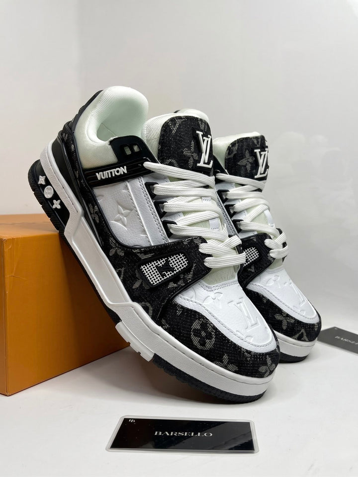 LV Trainer Black/White Sneakers
