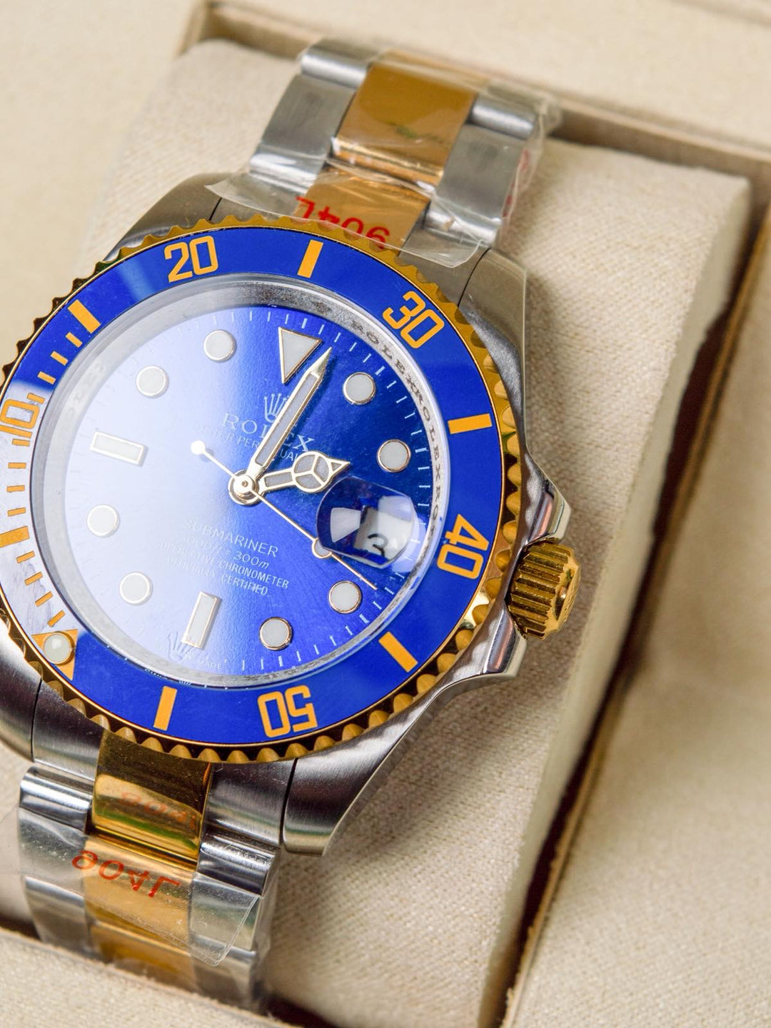 A3 RLX Men's Submariner – Blue Dial / Two-Tone