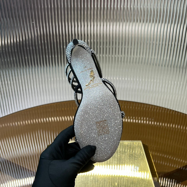 Rene Caovilla Black Heels