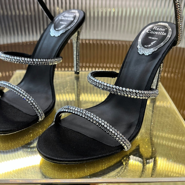 Rene Caovilla Black Heels