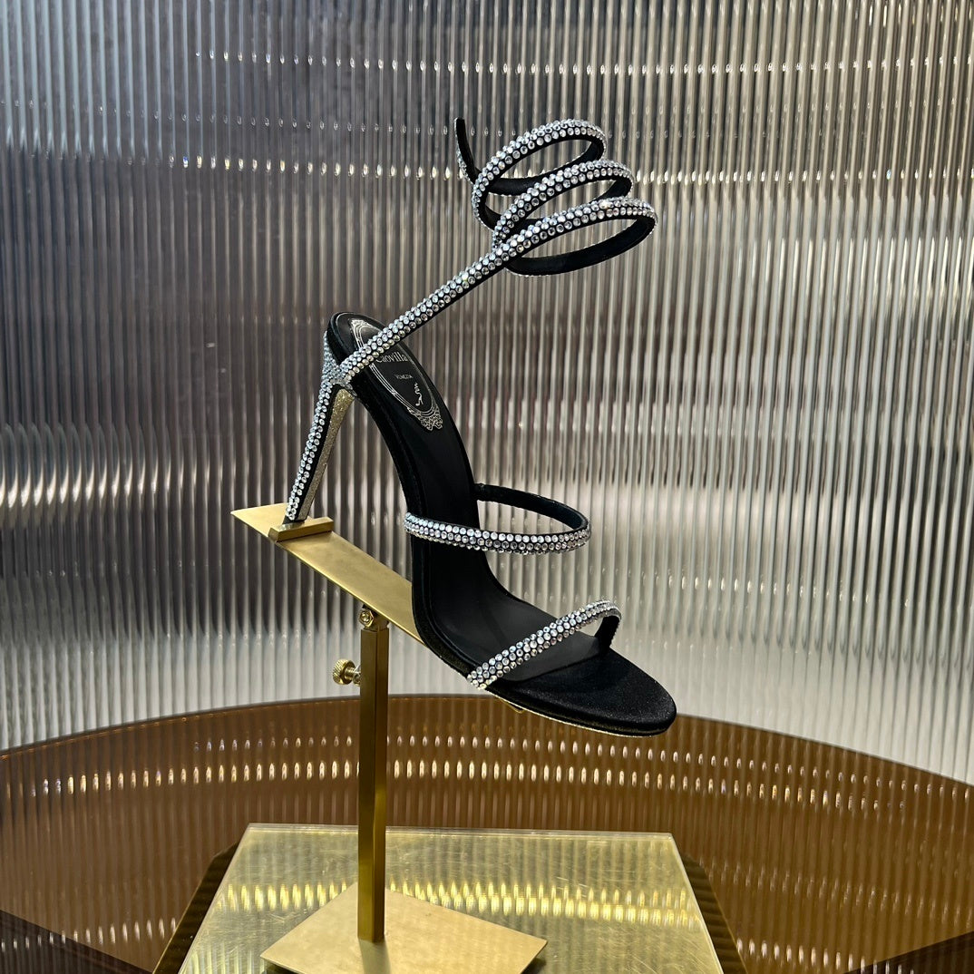 Rene Caovilla Black Heels