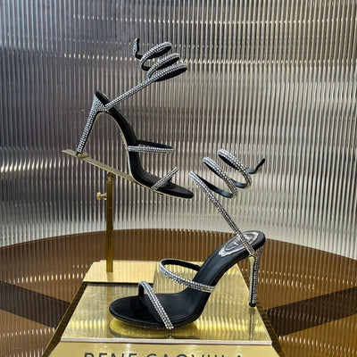Rene Caovilla Black Heels