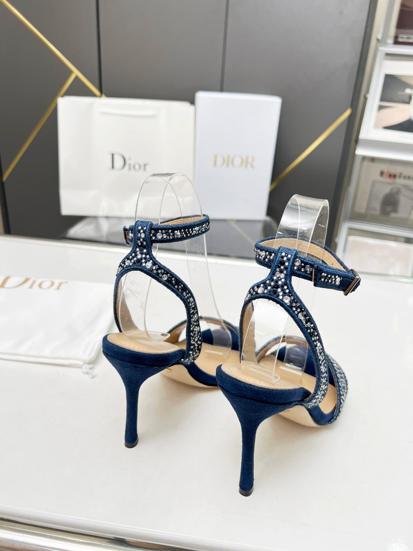 Dior Heels Blue