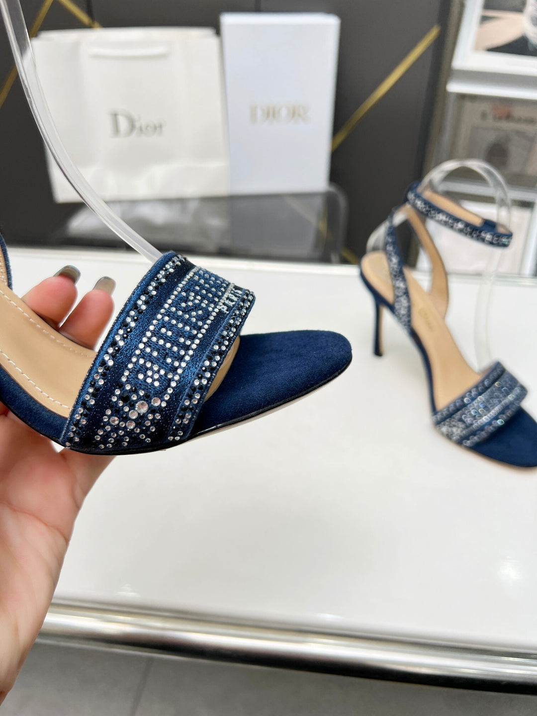 Dior Heels Blue