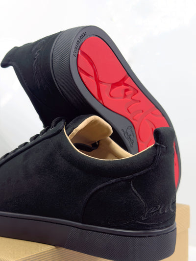 Louboutin Louis Junior Veau Velours Black