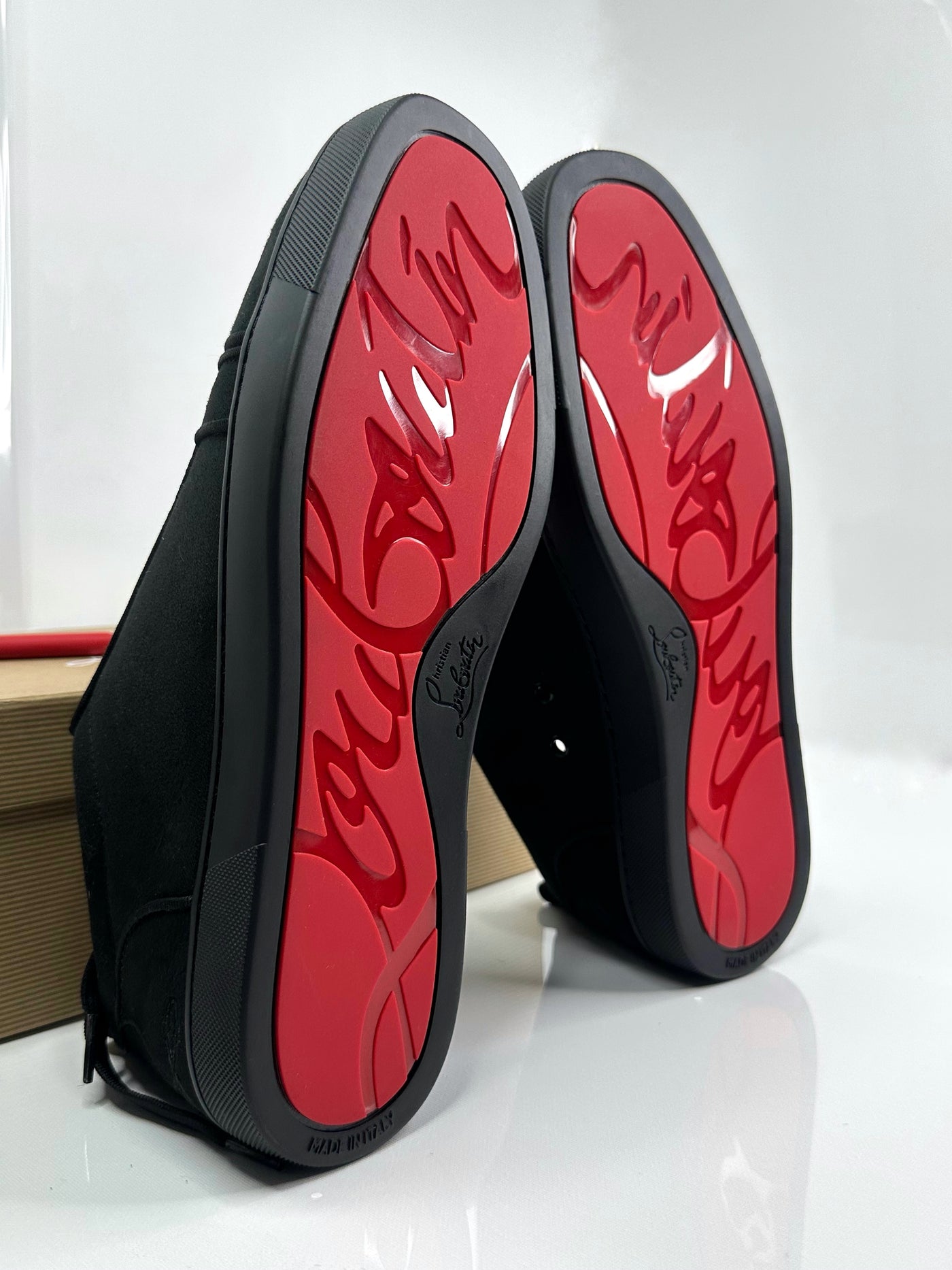 Louboutin Louis Junior Veau Velours Black