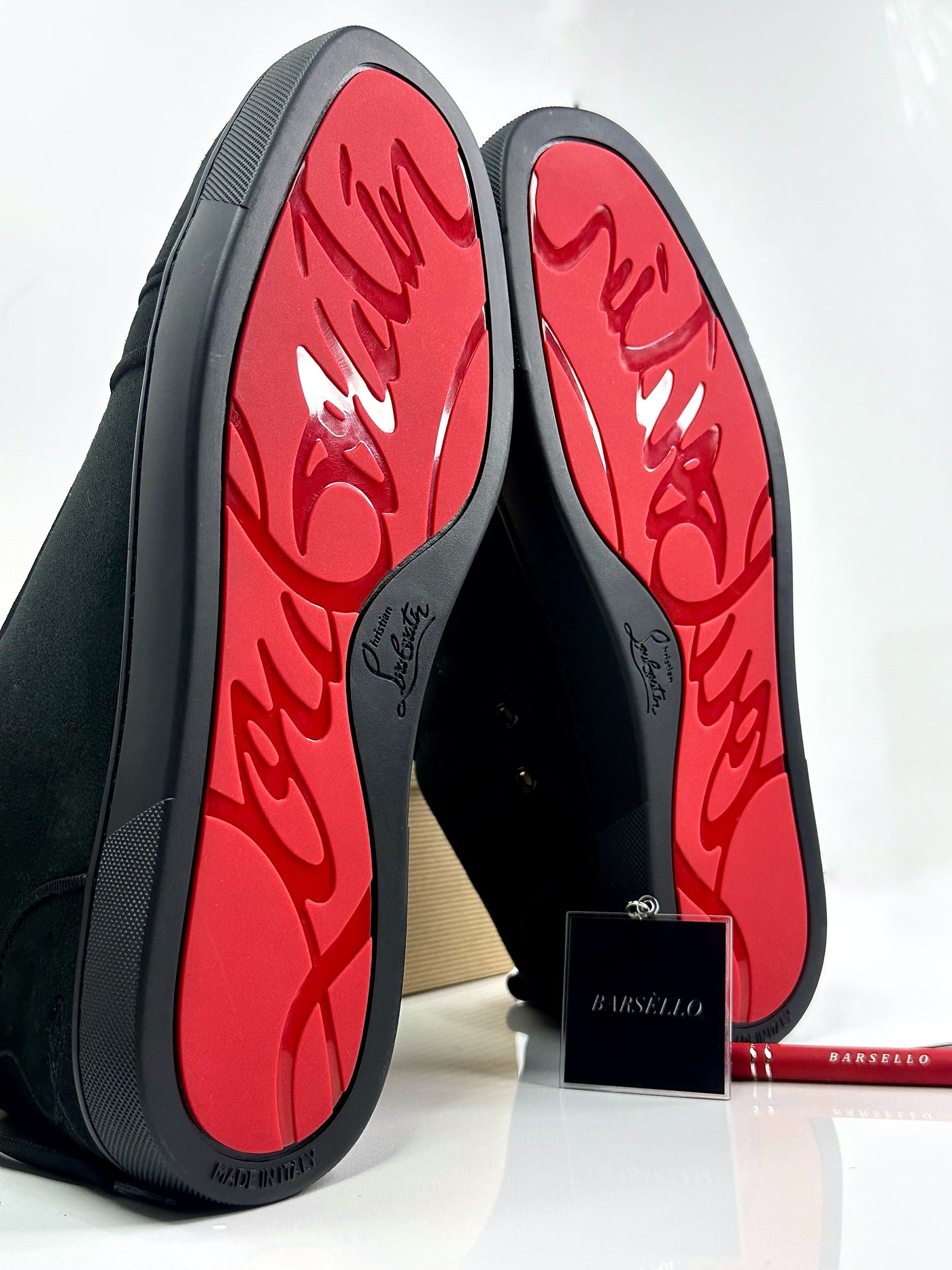 Louboutin Louis Junior Veau Velours Black