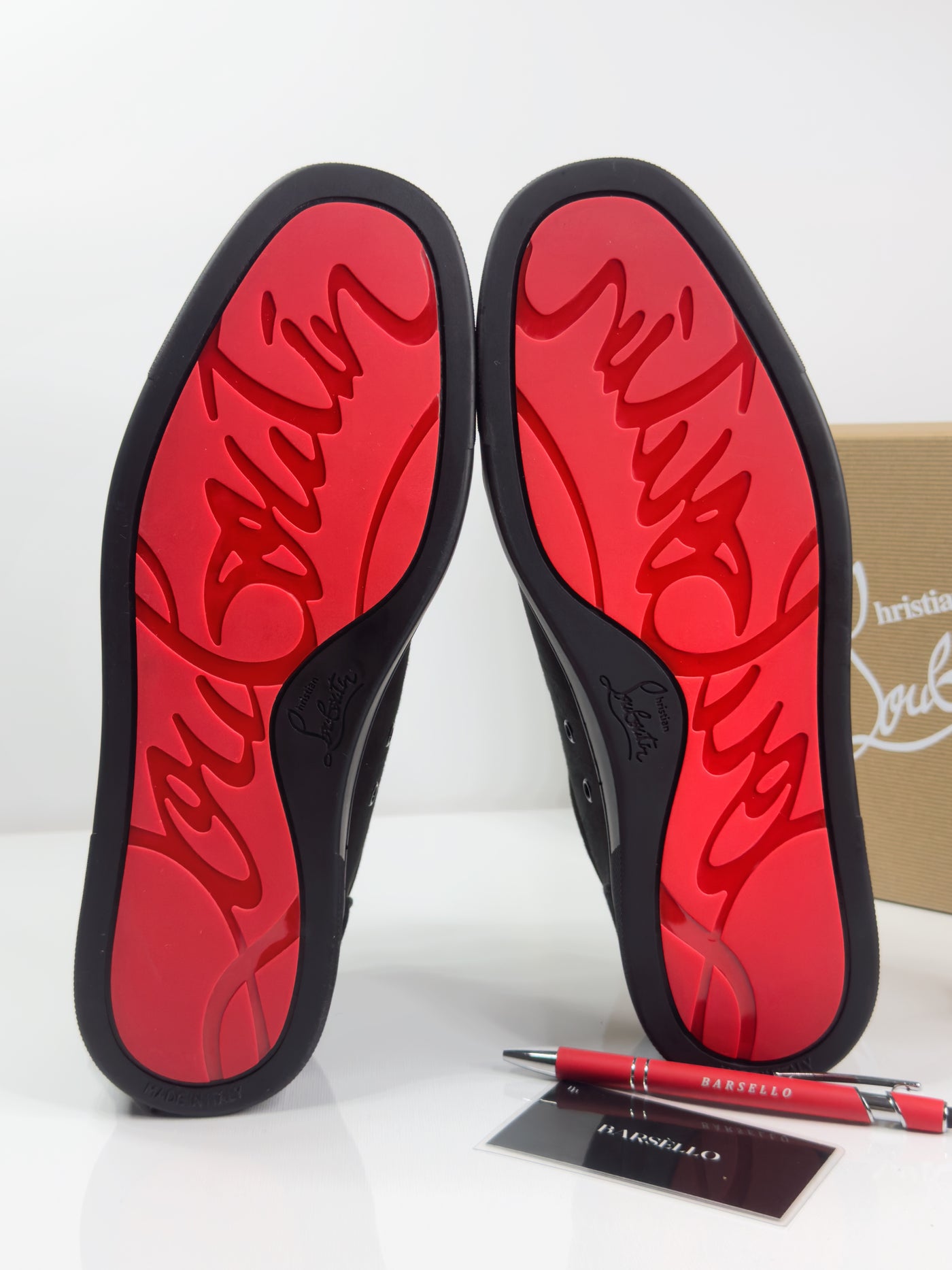 Louboutin Louis Junior Veau Velours Black