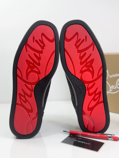 Louboutin Louis Junior Veau Velours Black
