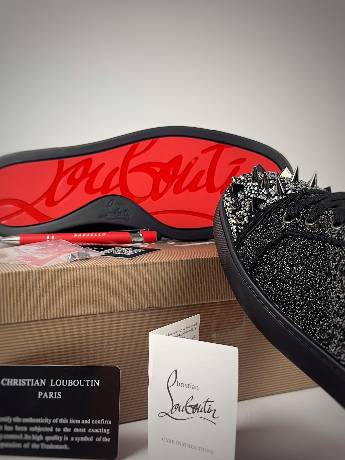Christian Louboutin Louis Junior P Pik Pik Strass