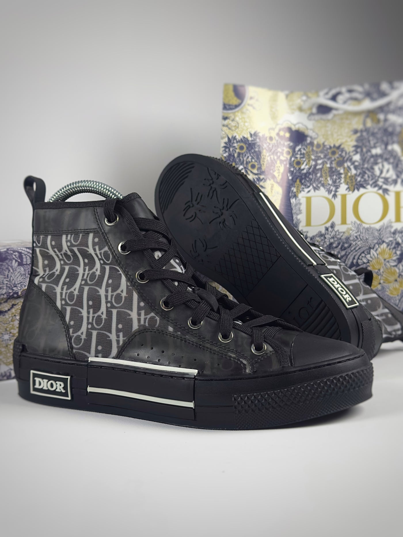 Christian Dior B23 High Top 'Blue Oblique'