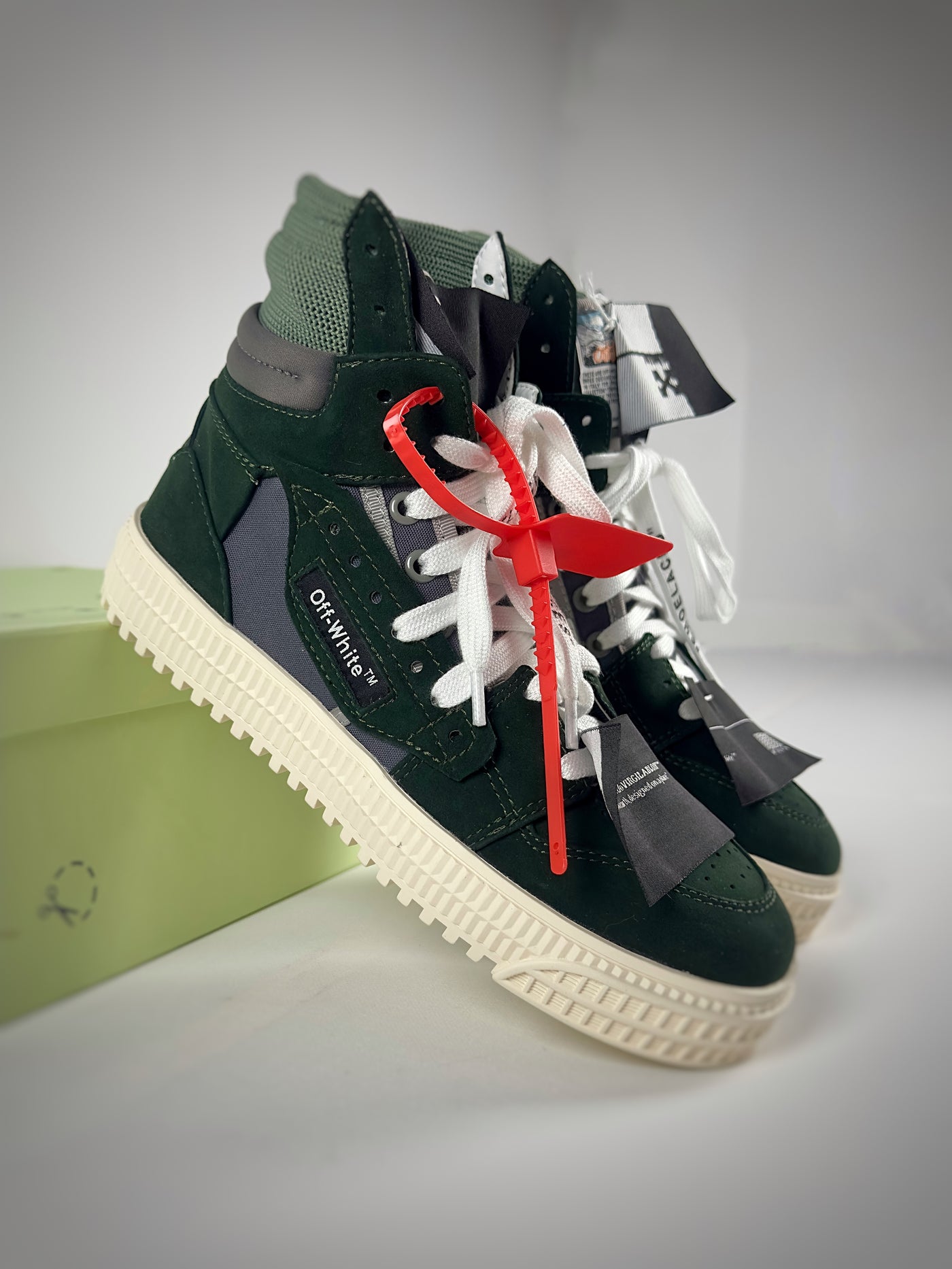 Off-White Off-Court High Dark Green