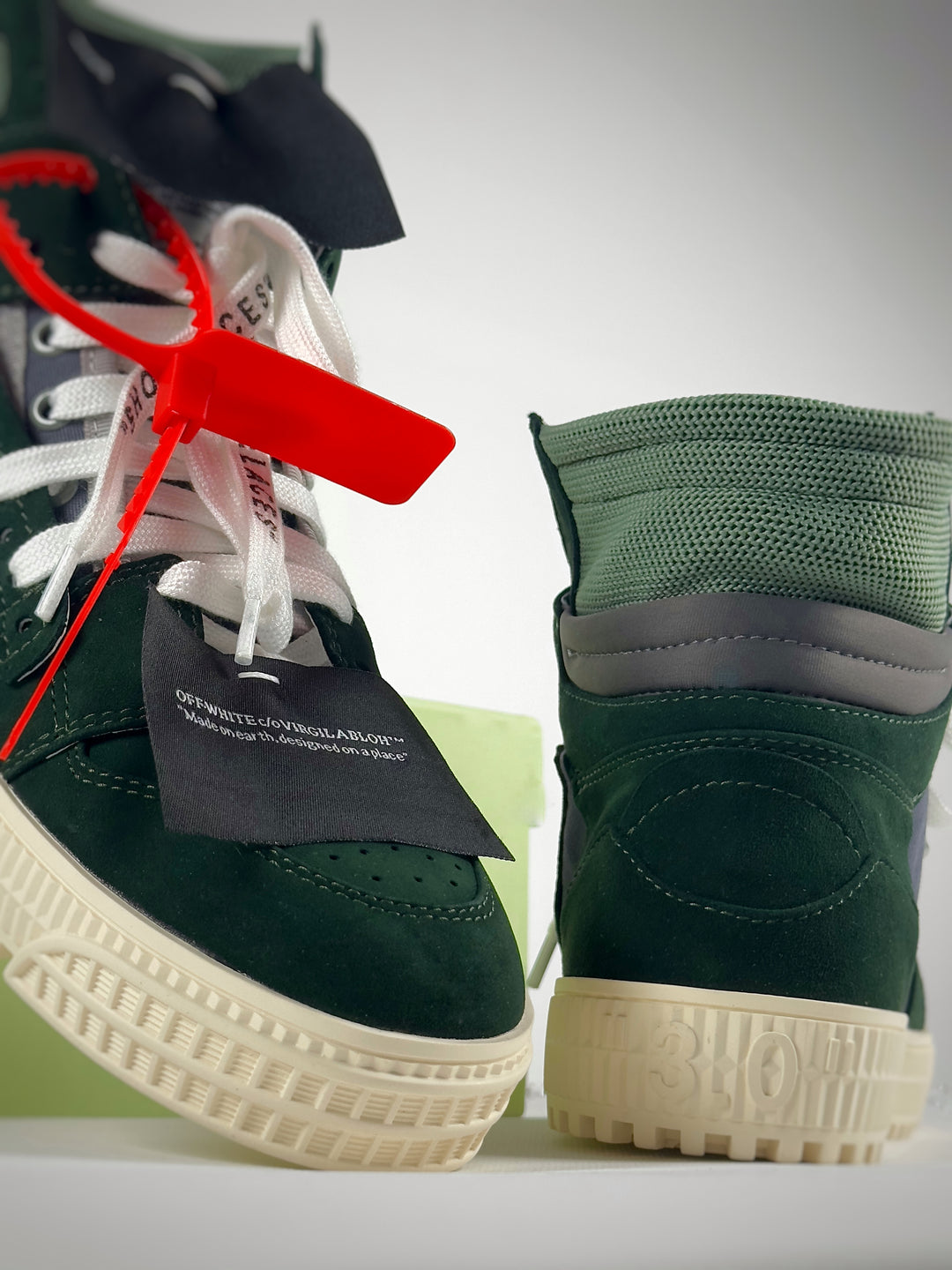 Off-White Off-Court High Dark Green