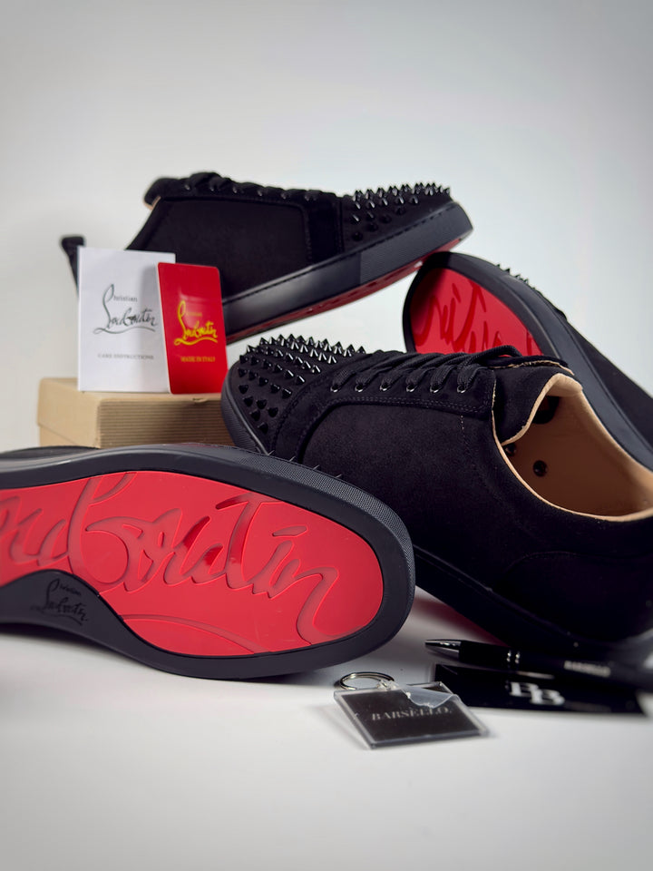 Christian Louboutin Louis Junior Spikes Black