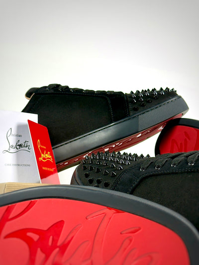 Christian Louboutin Louis Junior Spikes Black