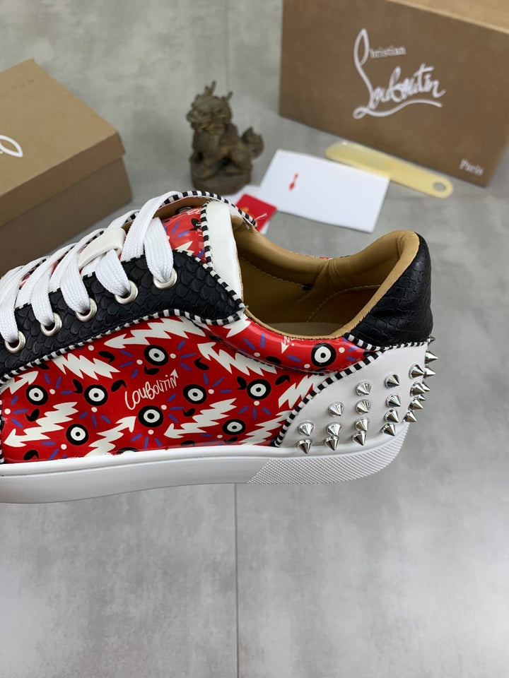Christian Louboutin Spike Accents PVC Sneakers
