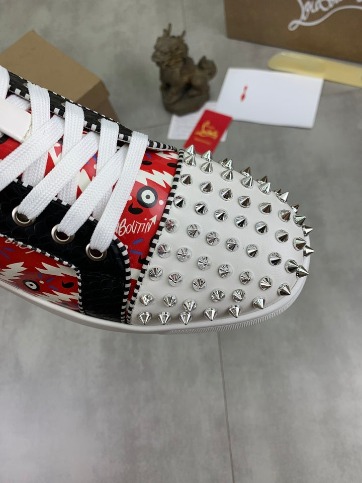 Christian Louboutin Spike Accents PVC Sneakers