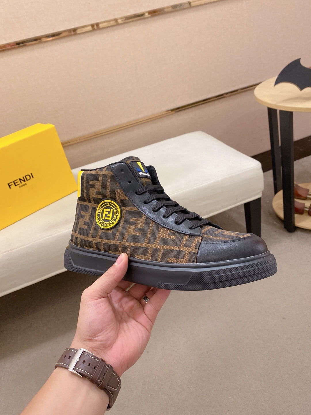 Fendi High-Top Brown