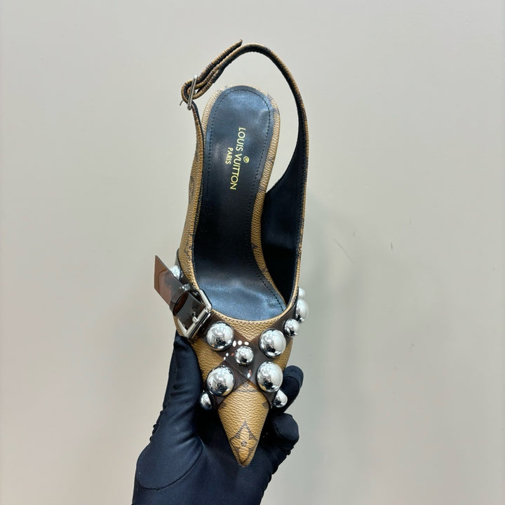 Louis Vuitton Heels Brown