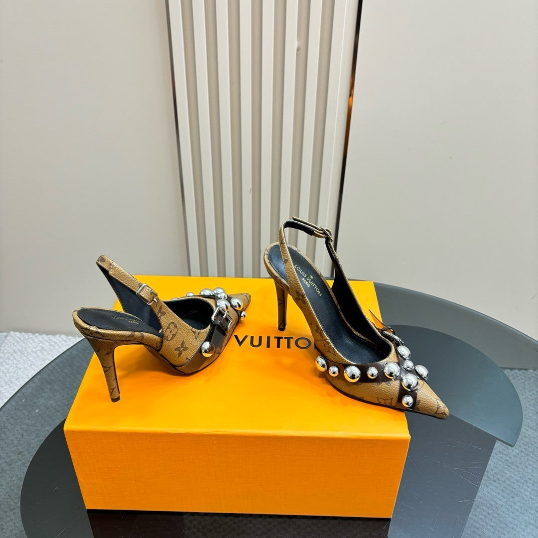 Louis Vuitton Heels Brown