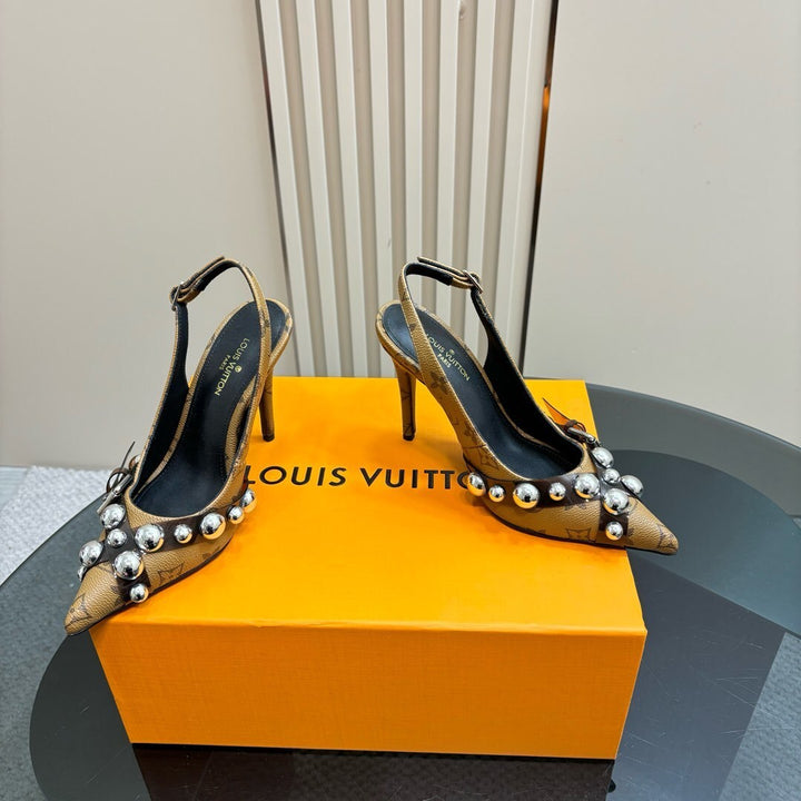 Louis Vuitton Heels Brown