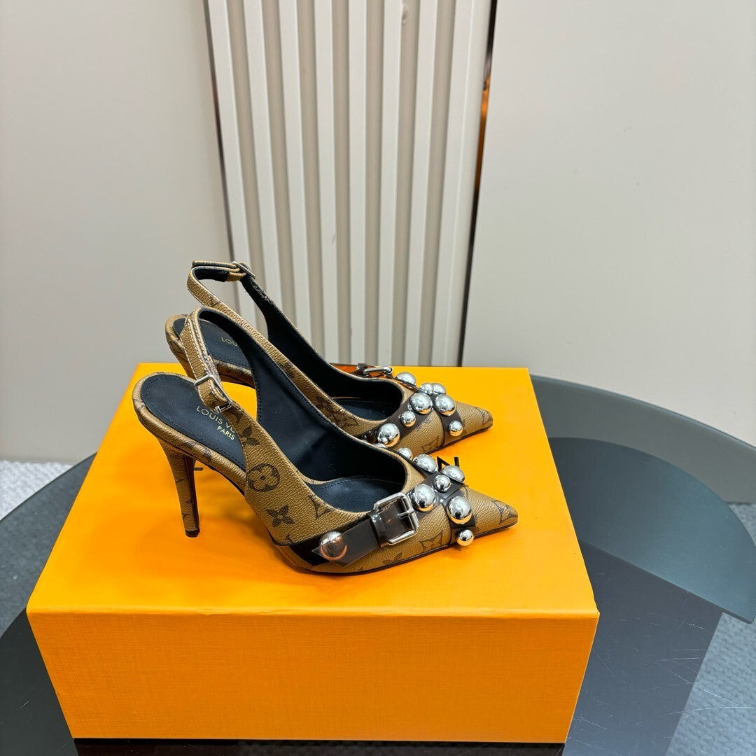 Louis Vuitton Heels Brown