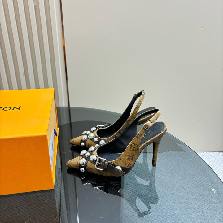 Louis Vuitton Heels Brown